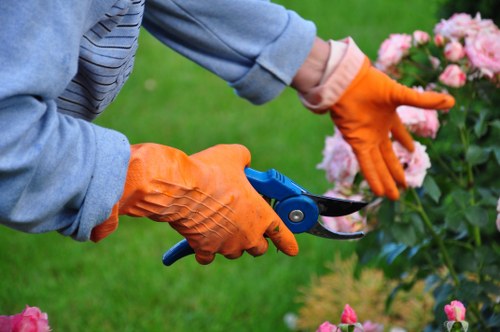 Professional gardeners working in Blackfriars
